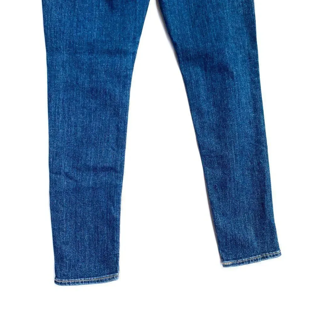 Levi's 711 Dark Wash Distressed Skinny Jeans